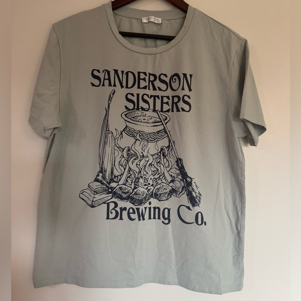 Sanderson Sisters Brewing Co Sheshow Gray T-Shirt XL Halloween Hocus Pocus